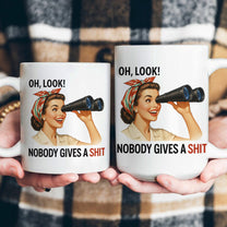 Funny Mug - Sarcastic Retro Housewife Ver 1 - Exchange Gifts, Gag Gifts, White Elephants Gifts - Personalized Mug