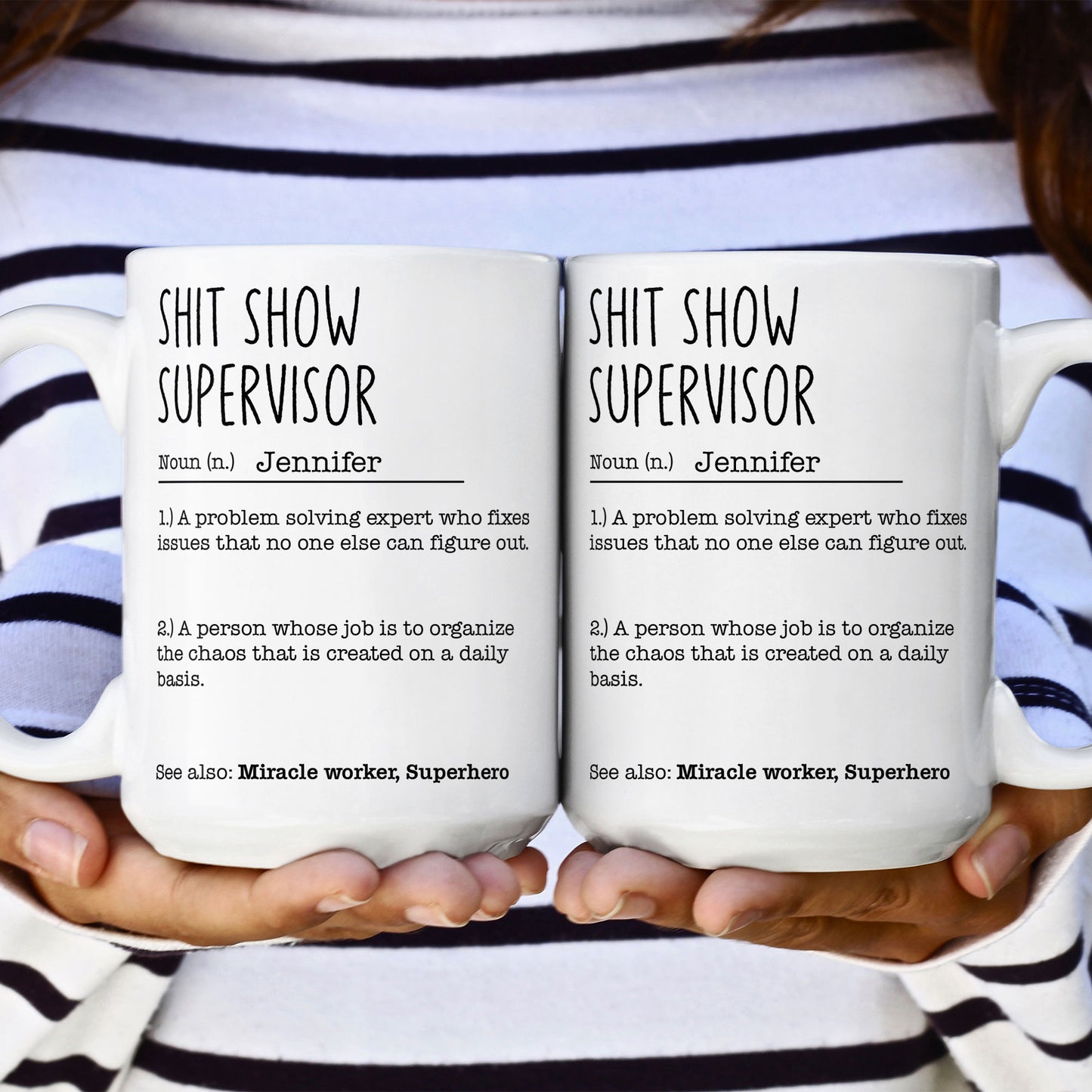 Funny Mug - Sh*T Show Supervisor - Fun Gifts For Coworker, Friends, Boss - Personalized Mug