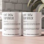Funny Mug - Sh*t Show Supervisor - Fun Gifts For Coworker, Boss - Mug