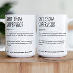 Funny Mug - Sh*t Show Supervisor - Fun Gifts For Coworker, Boss - Mug