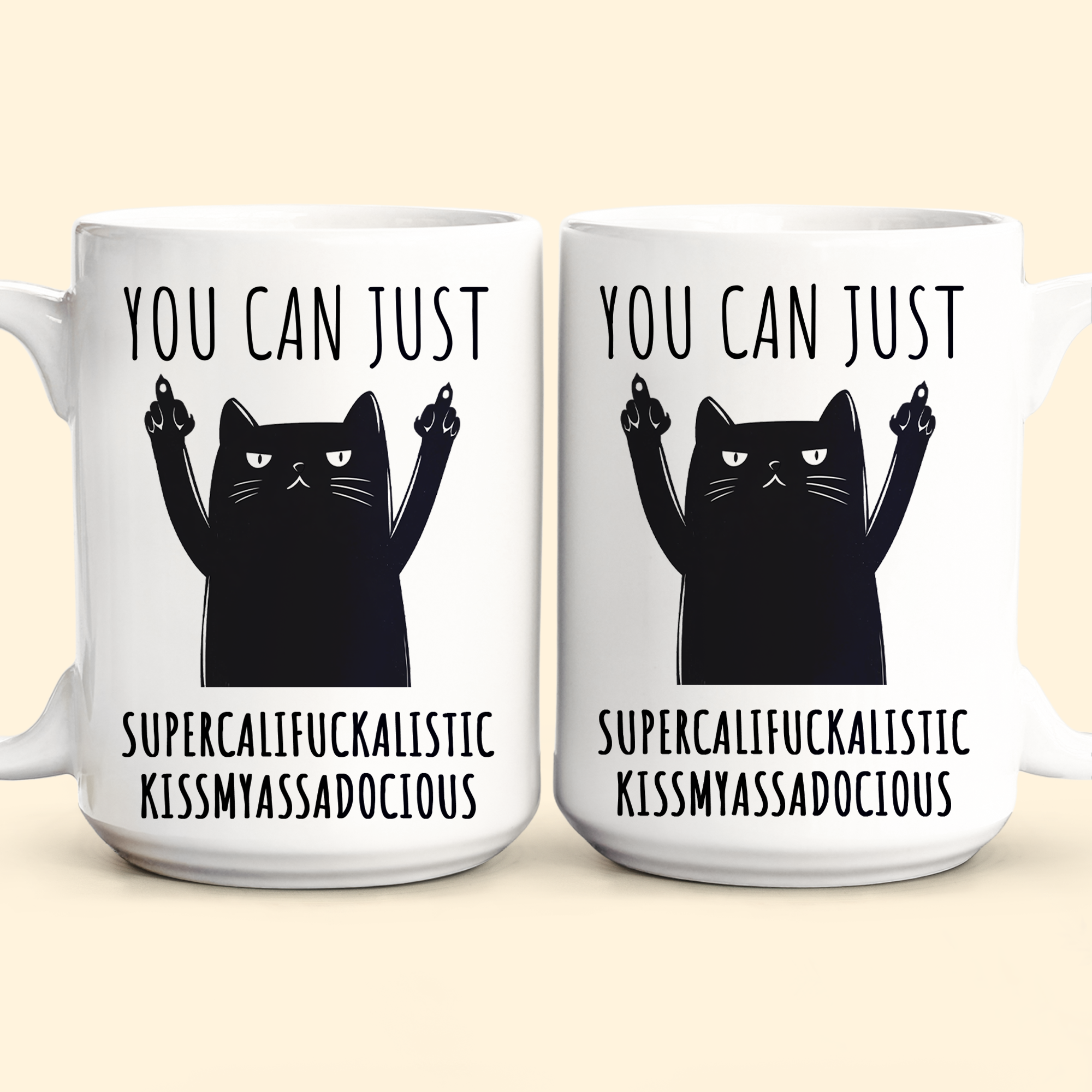 Funny Mug - Supercalifuckalistic Kissmyassadocious - Fun Gifts For Coworker, Friends, Boss - Personalized Mug