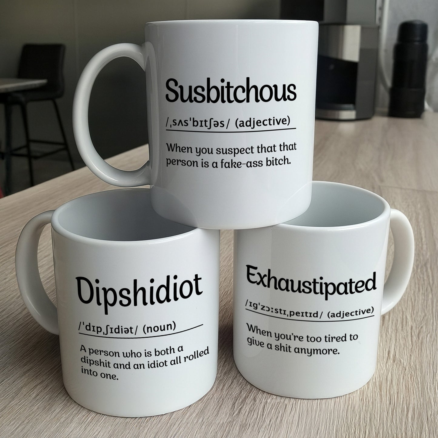 Funny Mug - Word Of The Day Version 1 - Elephant Gift, Exchange Gifts For Coworker - Personalized Mug