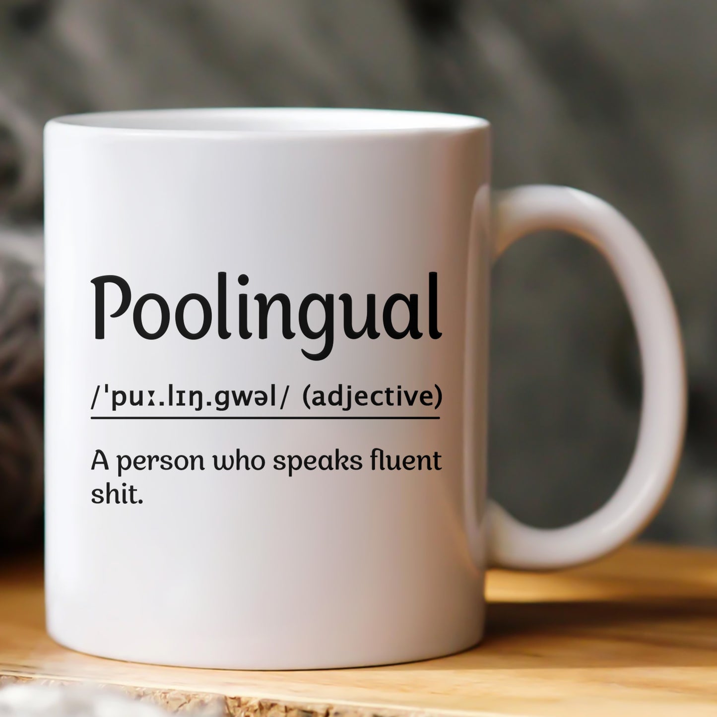 Funny Mug - Word Of The Day Version 2 - Elephant Gift, Exchange Gifts For Coworker - Personalized Mug
