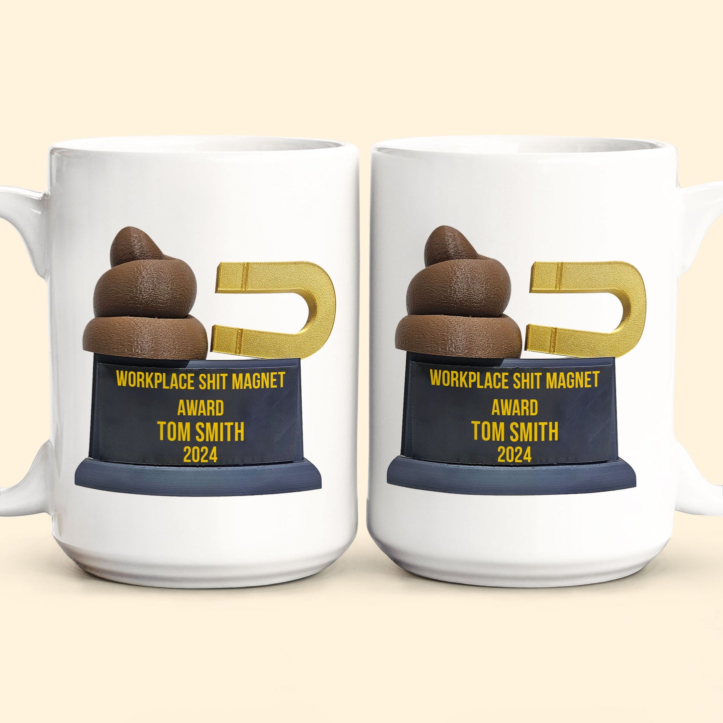 Funny Mug - Workplace Sh*T Magnet - Fun Gifts For Coworkers, Boss - Personalized Mug