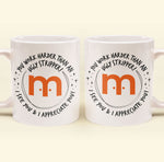 Funny Mug - You Work Harder Than An Ugly Stripper - Custom Your Logo - Thank You Gifts For Coworkers, Employee - Personalized Mug