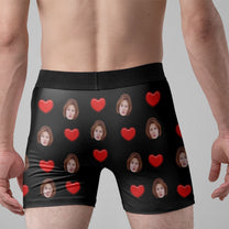 Funny New Version This Cock Belongs To - Personalized Photo Men's Boxer Briefs