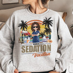 Funny Nurse Sedation Vacation Summer - Personalized Shirt