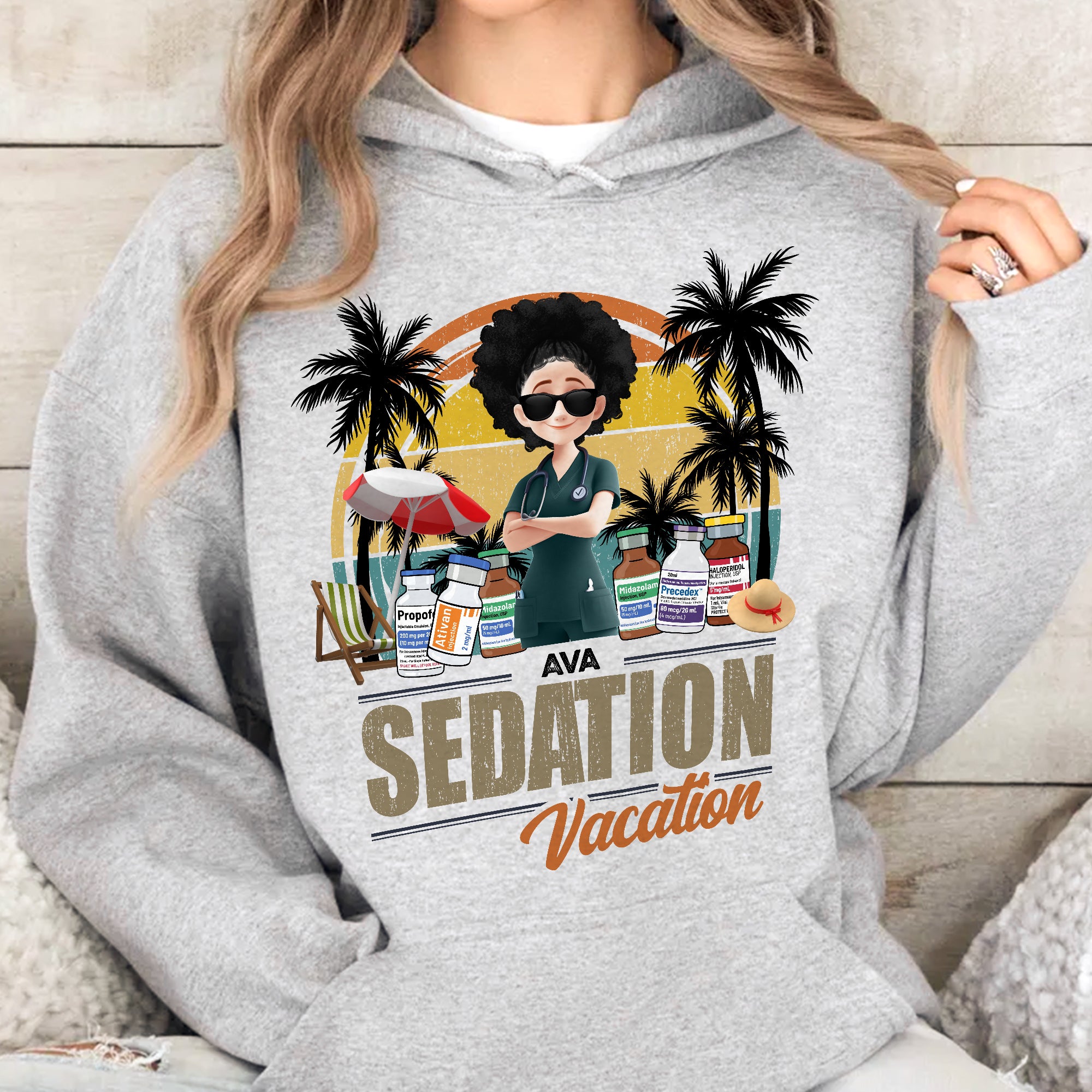 Funny Nurse Sedation Vacation Summer - Personalized Shirt