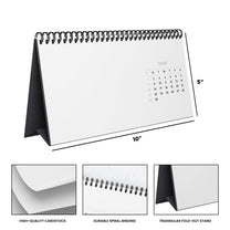 Funny Office Humor Gag White Elephant Gift For Coworkers, Boss, Men, & Women - Personalized Standing Desk Calendar 2026