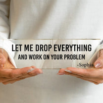 Funny Office Sign Desk Plate Gift For Coworker, Exchange Gift, White Elephant Gift - Personalized Name Plate