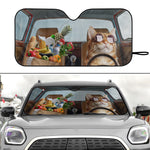 Funny Pet Driving - Personalized Photo Car Sun Shade