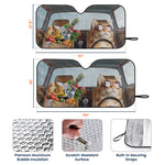 Funny Pet Driving - Personalized Photo Car Sun Shade