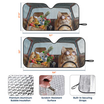 Funny Pet Driving - Personalized Photo Car Sun Shade