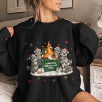 Funny Raccoon Dumpster On Fire Response Team Matching Shirt - Exchange Gift, White Elephant Gifts - Personalized Shirt