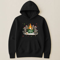 Funny Raccoon Dumpster On Fire Response Team Matching Shirt - Exchange Gift, White Elephant Gifts - Personalized Shirt