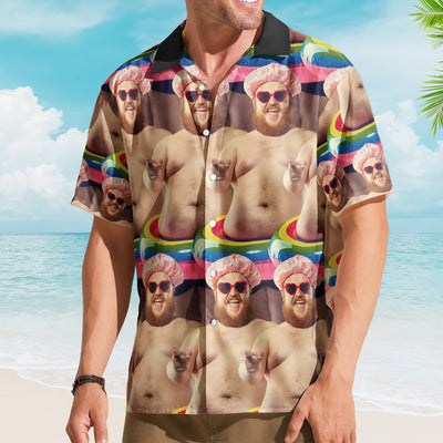 Funny Summer For Family Trip Vacation Friends Cruise - Custom Photo Hawaiian Shirt