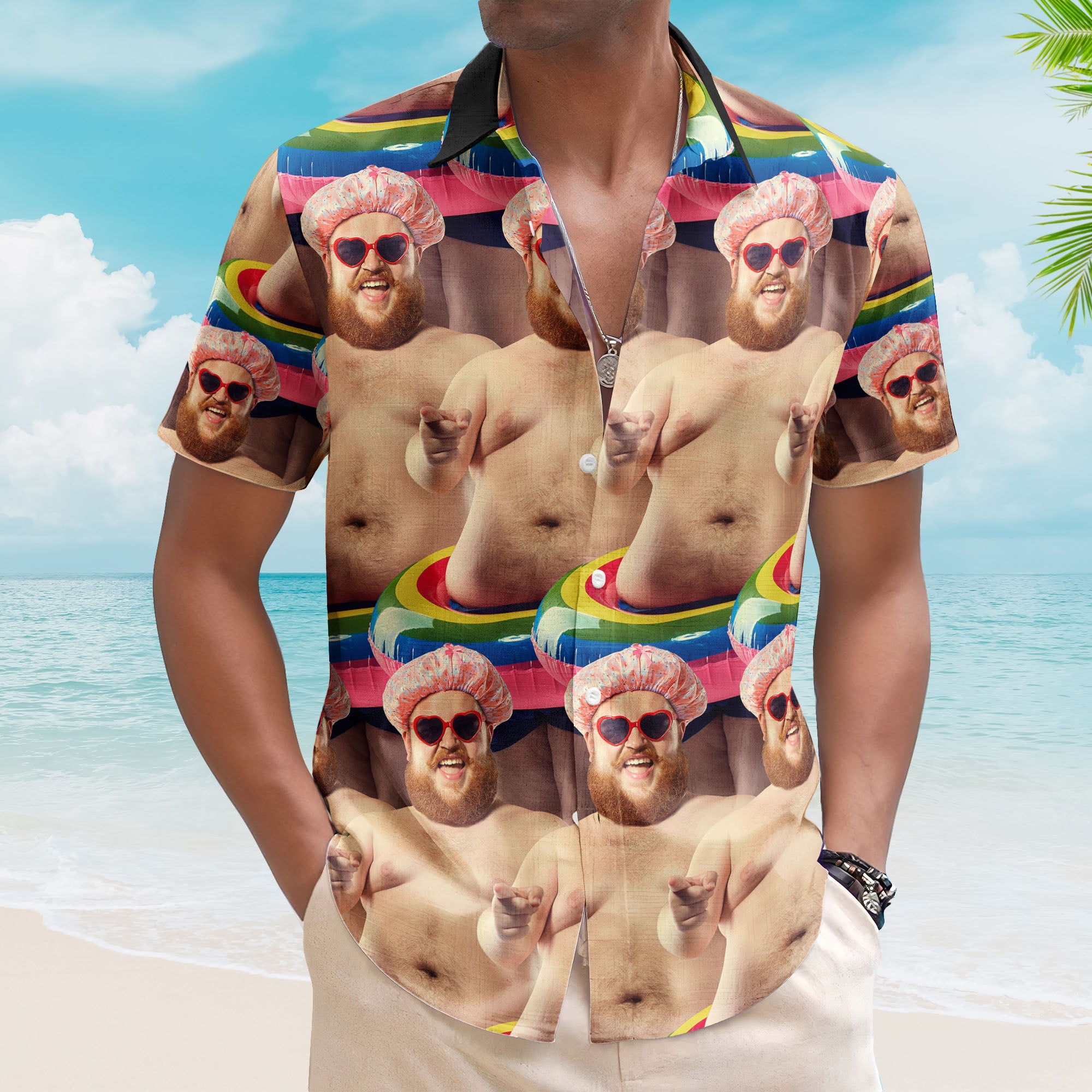 Funny Summer For Family Trip Vacation Friends Cruise - Custom Photo Hawaiian Shirt
