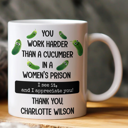 Funny Thank You Gift For Team, Employee, Mentee, Coworkers - Gag Gift - Personalized Mug