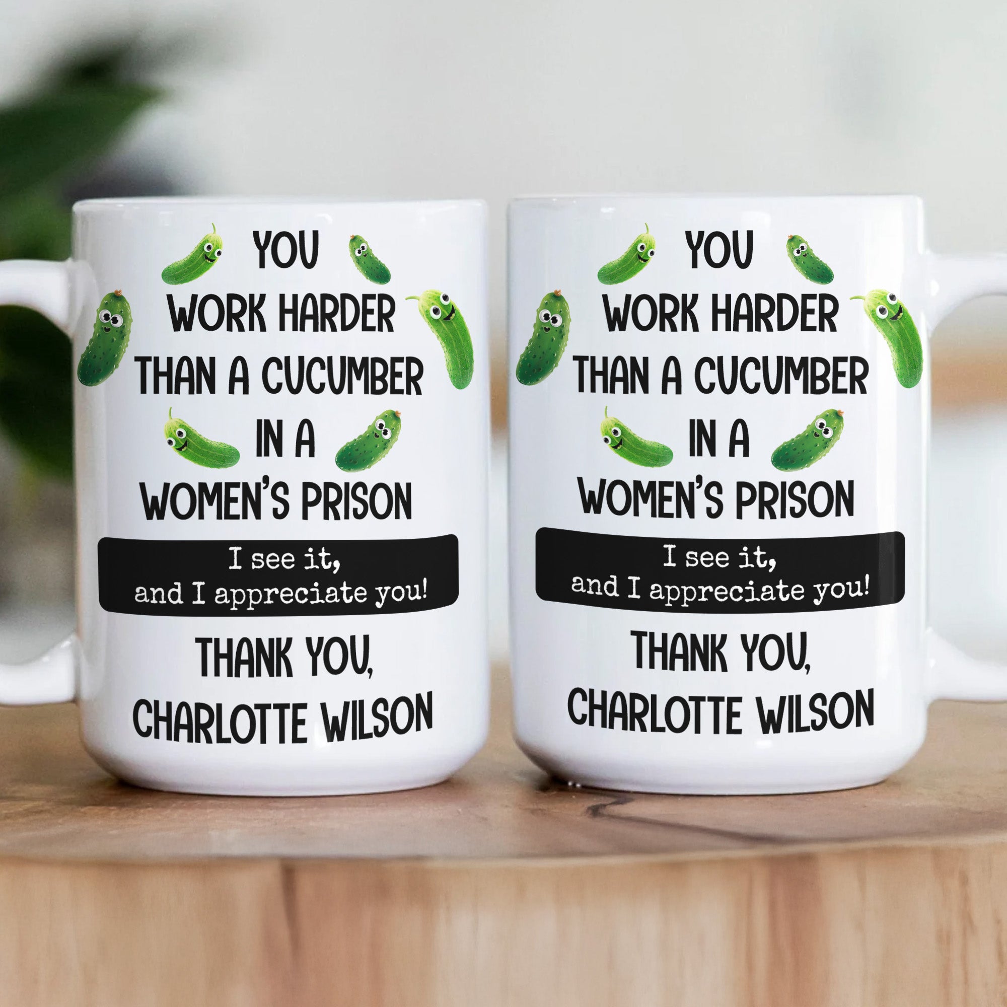 Funny Thank You Gift For Team, Employee, Mentee, Coworkers - Gag Gift - Personalized Mug