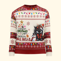 Funny Ugly Sweaters - I'd Be Sh*tting Jingle Bells - For Coworkers, Boss - Personalized Ugly Sweater