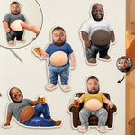 Funny Upload Face Gift For Dad Bod, Husband, Boss, Coworkers - Personalized Fridge Magnet