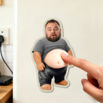 Funny Upload Face Gift For Dad Bod, Husband, Boss, Coworkers - Personalized Fridge Magnet
