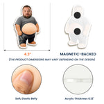 Funny Upload Face Gift For Dad Bod, Husband, Boss, Coworkers - Personalized Fridge Magnet