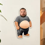 Funny Upload Face Gift For Dad Bod, Husband, Boss, Coworkers - Personalized Fridge Magnet