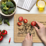 Funny Walk Into A Bar-B-Q - Personalized Engraved Wooden Cutting Board