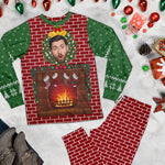Funny Walking Fireplace - Personalized Photo Pajama Set
