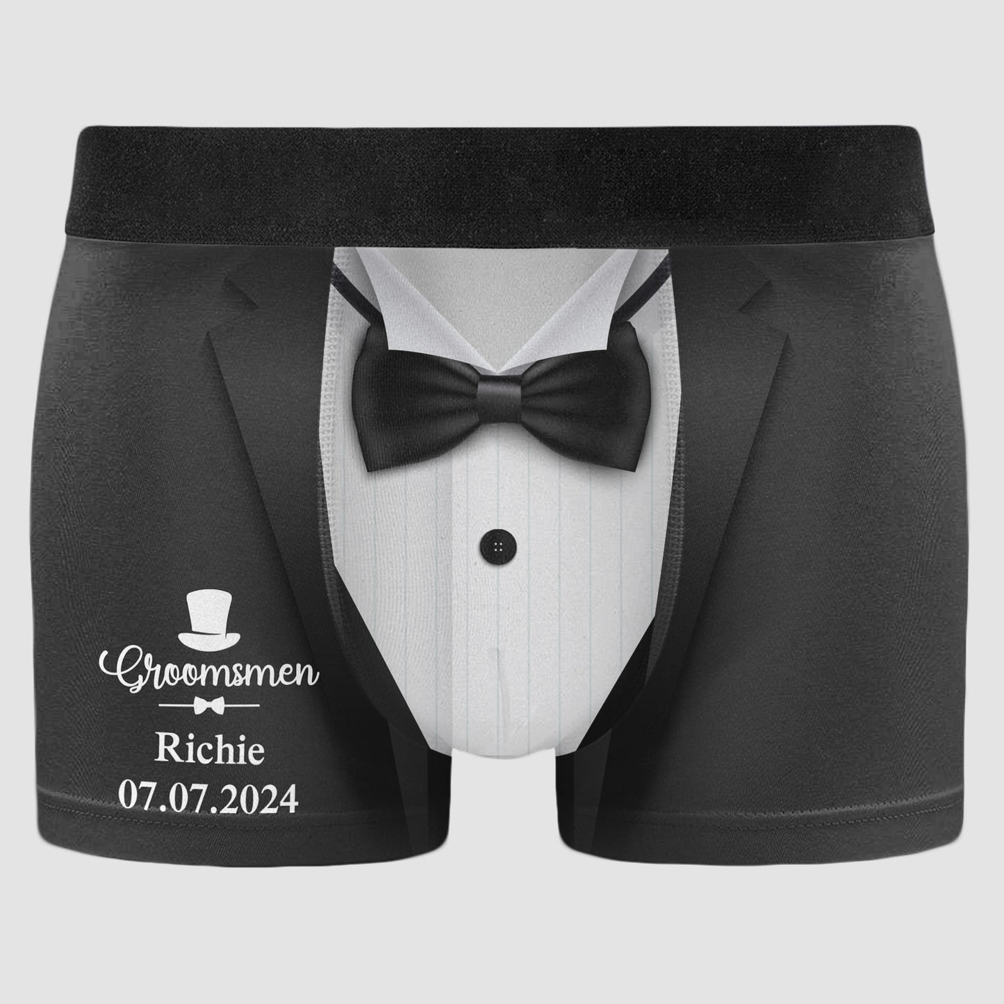 Funny Wedding Gift For Groom And Groomsmen - Personalized Men's Boxer Briefs