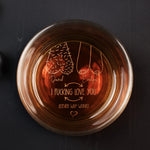 Funny Whiskey Glass I F-cking Love You - Personalized Engraved Whiskey Glass