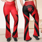 Funny Wife Gift Own My Heart And My A$$ - Personalized Flare Leggings