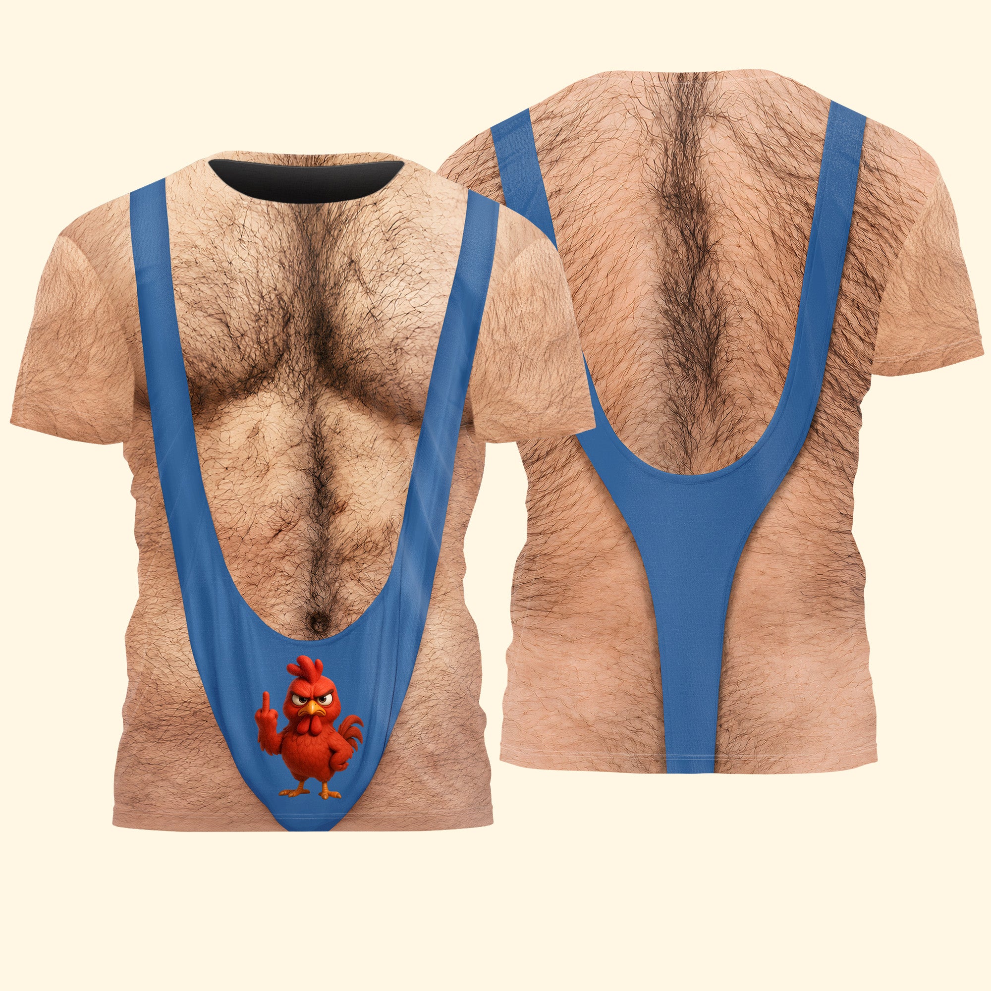 Funny-3D-Hairy-Chest-Costume,-Novelty-Gag,-Xmas-Party-Outfit-Halloween-Funny-Chicken-Personalized-Shirt-7