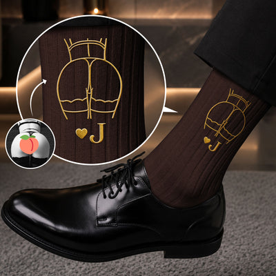 Funny Adult Naughty Gifts For Him - Upload Spicy Photo - Personalized Embroidered Socks