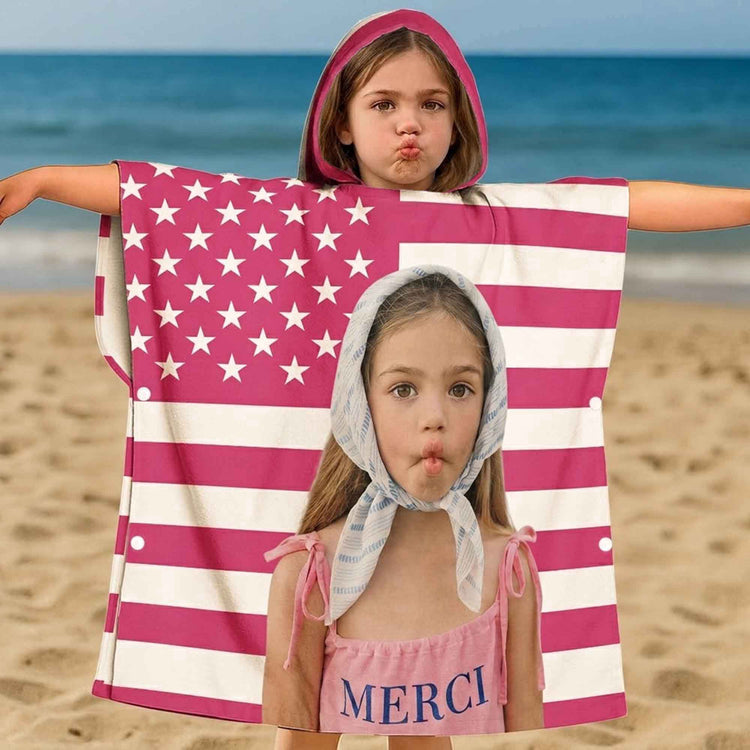 Funny_American_Flag_With_Kids_Photos_Personalized_Beach_Towel_1