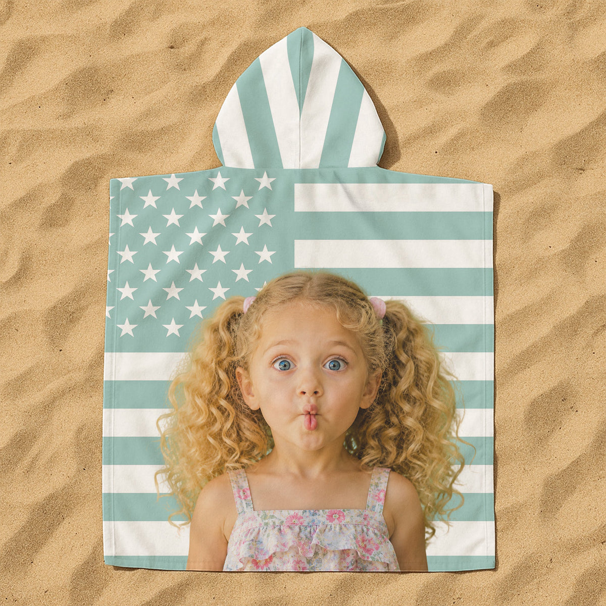 Funny_American_Flag_With_Kids_Photos_Personalized_Beach_Towel_4
