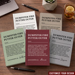 Funny-Bulk-Gifts-For-Coworker,-Boss,-Selfgift-Dumpster-Fire-Putter-Outer-Personalized-Journal-1