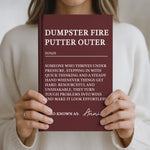 Funny-Bulk-Gifts-For-Coworker,-Boss,-Selfgift-Dumpster-Fire-Putter-Outer-Personalized-Journal-2