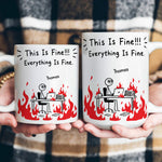 Funny-Bulk-Gifts-For-Coworker,-Boss,-Selfgift-This-Is-Fine!-Everything-Is-Fine-Personalized-Mug