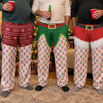 Funny-Christmas-Outfits,-Fishnet-Tights-Xmas-Personalized-Lounge-Pants-1