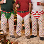 Funny-Christmas-Outfits,-Fishnet-Tights-Xmas-Personalized-Lounge-Pants-2