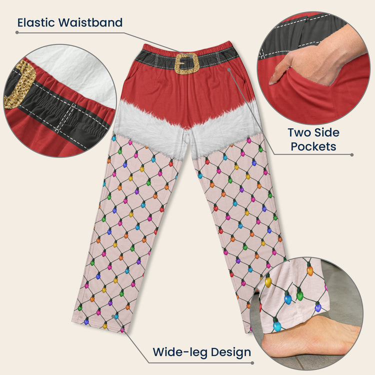 Funny-Christmas-Outfits,-Fishnet-Tights-Xmas-Personalized-Lounge-Pants-5
