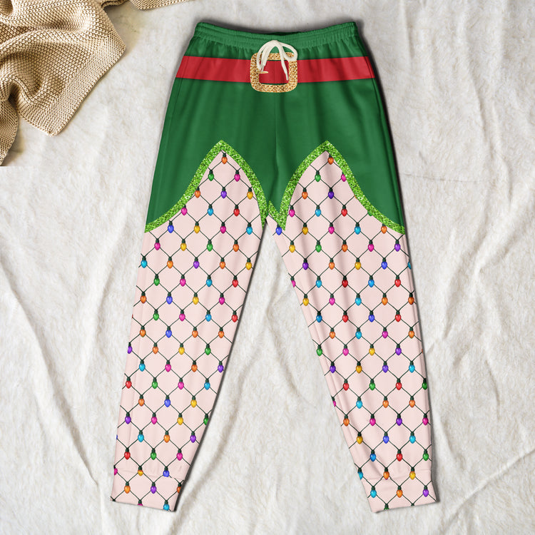 Funny-Christmas-Outfits,-Fishnet-Tights-Xmas-Personalized-Sweatpants