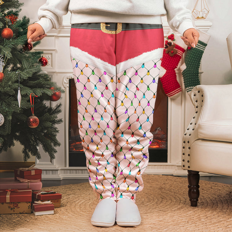 Funny-Christmas-Outfits,-Fishnet-Tights-Xmas-Personalized-Sweatpants