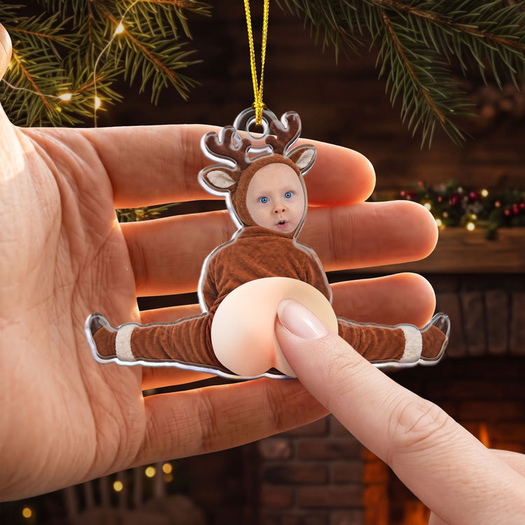 Funny-Custom-Face-3D-Squishy-Butt-For-Coworker,-Boss,-Friends,-Family-Personalized-Ornament-3