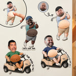 Funny-Custom-Face-For-Golf-Lovers,-Golf-Buddy,-Husband,-Dad-3D-Squishy-Personalized-Fridge-Magnet-1