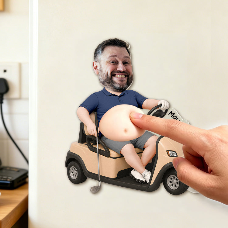 Funny-Custom-Face-For-Golf-Lovers,-Golf-Buddy,-Husband,-Dad-3D-Squishy-Personalized-Fridge-Magnet-2
