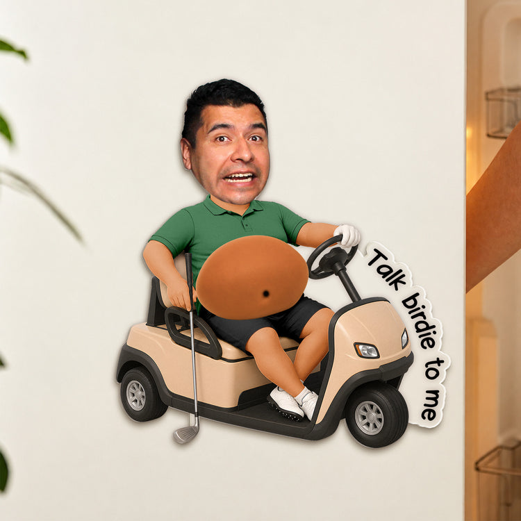 Funny-Custom-Face-For-Golf-Lovers,-Golf-Buddy,-Husband,-Dad-3D-Squishy-Personalized-Fridge-Magnet-4