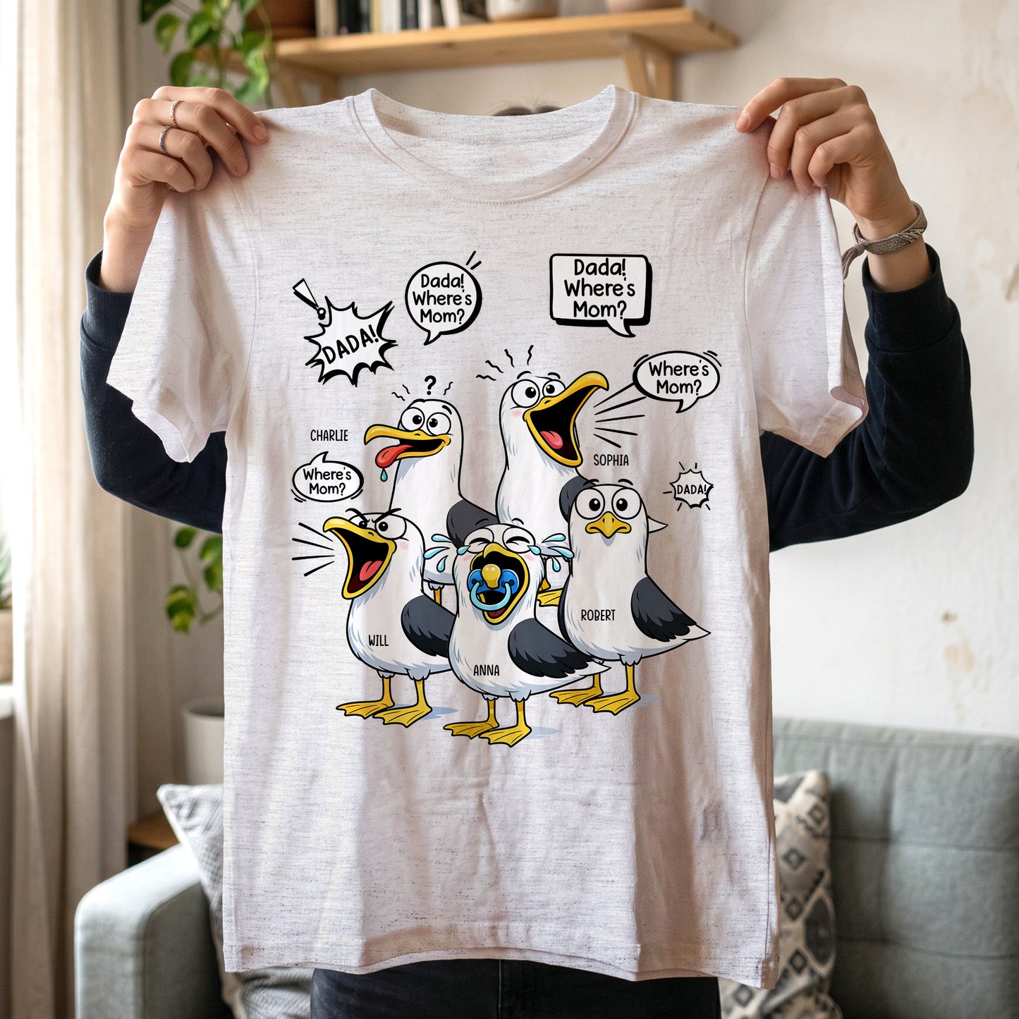 Funny-Dad-Silly-Seagulls-Fun-Father's-Day-Gift-Personalized-Shirt-4